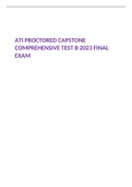 ATI PROCTORED CAPSTONE COMPREHENSIVE TEST B 2023 FINAL EXAM