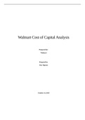 ENG 102 Walmart Cost of Capital Analysis 2023