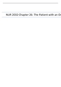 NUR 2032 Chapter 26: The Patient with an Ostomy
