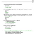 RBT Exam Answer Key 100 Questions and Answers!Rated A+ Answers