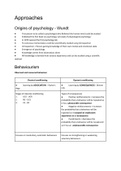 Approaches summary of checklist 