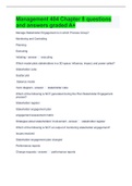 Management 404 Chapter 8 questions and answers graded A&plus;