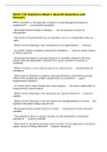 EDCO 735 Statistics Week 1 Quiz&sol;20 Questions and Answers
