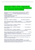 UPDATED CREST CPSA - Appendix A: Soft Skills and Assessment Management 2023 Questions And Answers 