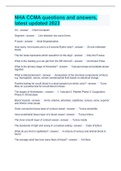 NHA CCMA questions and answers&comma; latest updated 2023
