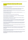 Neurological Disorders Final Exam &lpar;100&percnt; accurate answers&rpar;