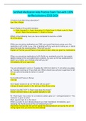 Certified Medication Aide Practice Exam Test-with 100&percnt;  verified solutions-2023-2024