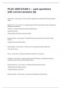 PLSC 2003 EXAM 1 &ndash; uark questions with correct answers &lpar;8&rpar;