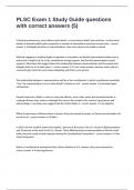 PLSC Exam 1 Study Guide questions with correct answers &lpar;5&rpar;