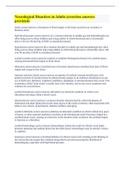 Neurological Disorders in Adults &lpar;errorless answers provided&rpar;