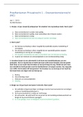 Privaatrecht 1 - Overeenkomstenrecht | Uitgewerkte leerdoelen/Huiswerk/Extra oefenvragen/Proeftentamen (20/21)