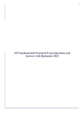 ATI Fundamentals Proctored Exam Questions and Answers with Rationales 2023
