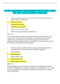 ATI PN LEADERSHIP MANAGEMENT PROCTORED EXAMwith 100&percnt; verified solutions-2023-2024