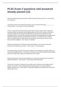 PLSC Exam 2 questions well answered already passed &lpar;13&rpar;