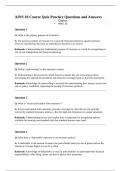 AINS 10 Course Quiz Practice Questions and Answers