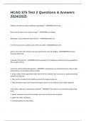 HCAD 375 Test 2 Questions & Answers 2024&sol;2025
