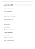 swift river ER exam 2023 with 100&percnt; correct answers 