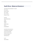 Swift River- Maternal Newborn exam 2023 with 100&percnt; correct answers