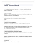IACCP Master QBank EXAM 2023 WITH 100&percnt; COMPLETE SOLUTIONS