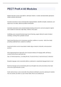 PECT PreK-4 All Modules EXAM WITH 100&percnt; CORRECT ANSWERS 2023