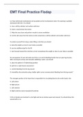 EMT Final Practice Fisdap exam 2023 with 100&percnt; correct answers