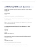 AORN Periop 101 Module Questions and answers 2023