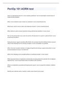 PeriOp 101 AORN test exam 2023 with 100&percnt; correct answers