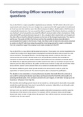 Contracting Officer warrant board questions with correct answers &lpar;100&percnt; correct&rpar;2023
