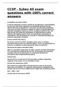 CCSP - Sybex All exam questions with 100- correct answers&period;