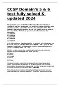CCSP Domain-s 5 & 6 test fully solved & updated 2024&period;