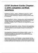 CCSP Student Guide Chapter 1 with complete verified solutions