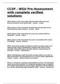 CCSP - WGU Pre-Assessment with complete verified solutions&period;
