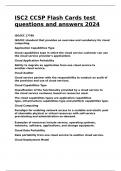 ISC2 CCSP Flash Cards test questions and answers 2024&period;
