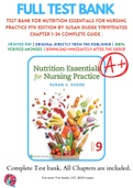 Test Bank For Nutrition Essentials for Nursing Practice 9th Edition By Susan Dudek 9781975161125 Chapter 1-24 Complete Guide &period;