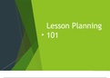 Lesson planning 101