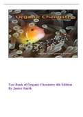 Test Bank of Organic Chemistry 4th Edition By Janice Smith