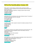 PHTLS Pre-Test 9th edition Version 1NV Questions and Answers &lpar;2023&rpar; &lpar;Verified Answers&rpar;