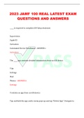 2023 JAMF 100 REAL LATEST EXAM QUESTIONS AND ANSWERS