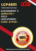 LCP4801 Assignment 2 (SOLUTION) Semester 1 (2023) Code 879461. Detailed with Footnotes & Bibliography (see EXAMPLE page)