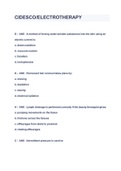 CIDESCO/ELECTROTHERAPY 2023 QUESTIONS & ANSWERS ( A+ GRADED 100% VERIFIED)