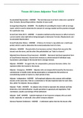 Texas All lines Adjuster Packaged Exams 2023