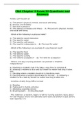 CNA Chapter 3 Exam&sol;33 Questions and Answers
