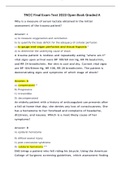 TNCC Final Exam Test 2023 Open Book Graded A