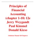 Principles of Financial Accounting (chapter 1-18) 12e Jerry Weygandt Paul Kimmel Donald Kieso (Solution Manual)