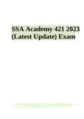SSA Academy 421 2023 (Latest Update) Exam