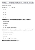 ATI TEAS 6 PRACTICE TEST &vert; MATH&comma; SCIENCE&comma; ENGLISH