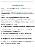 Law 404 Final Exam Latest 2022&sol;2023&lpar;100&percnt; correct&rpar;