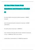 G2 Gas Fitter Exam Prep Questions and Answers &lpar;Graded A&rpar;