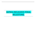SOPHIA RELIGIOUS FINAL MILESTONE&period;