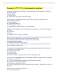Prophecy LPN&sol;LVN A &lpar;with complete solutions&rpar;